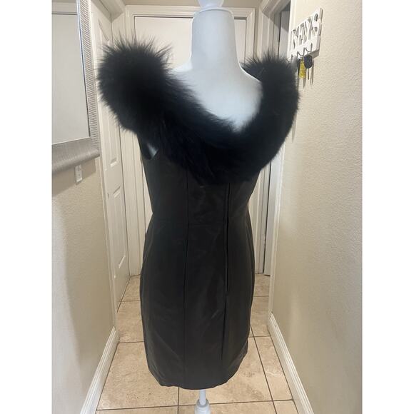 Michael Hoban For North Beach Leather Dress Size 10 - Picture 4 of 16